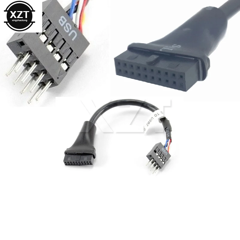 1 шт. материнская плата USB 3 0 20 Pin Женский 3.0 9 pin мужской новый корпус Удлинительный