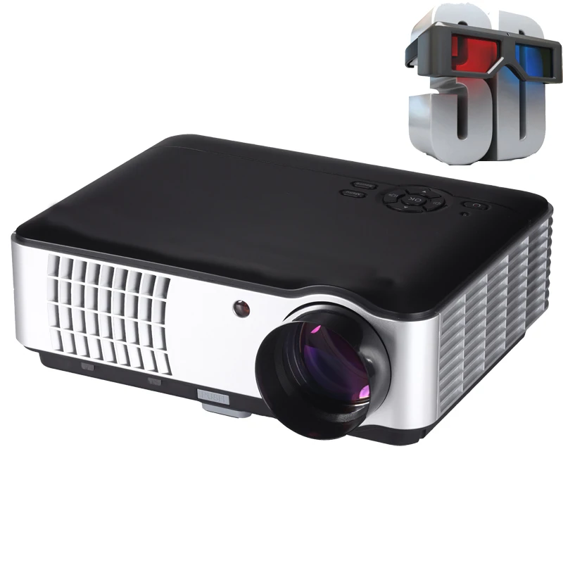 Hot sale !!! Native 1280*800 TV LED 3D smart projector Home Theater for video games full hd projetor | Электроника