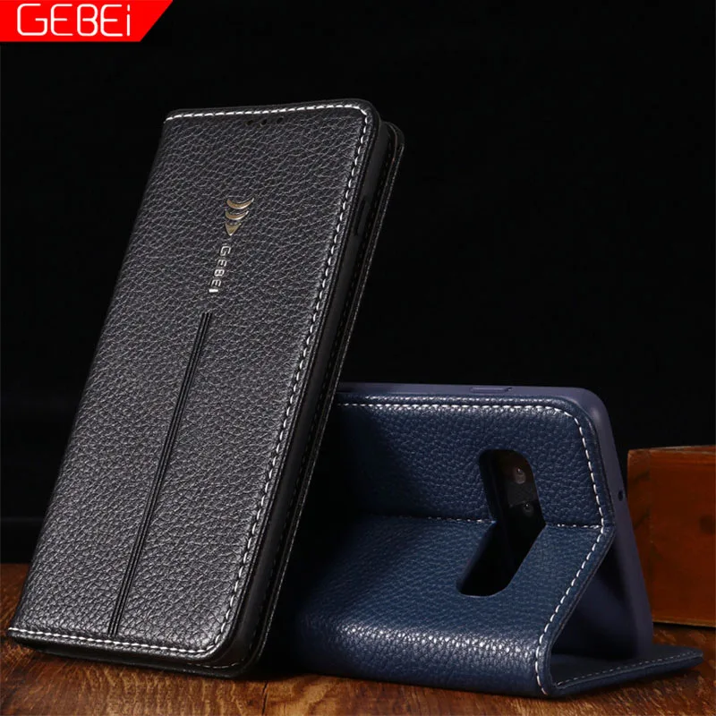 

Роскошный оригинальный брендовый кошелек GEBEI, кожаный магнитный флип-чехол для Samsung Galaxy S7 Edge S8 S9 S10 Plus S10E S 7 8 9 10