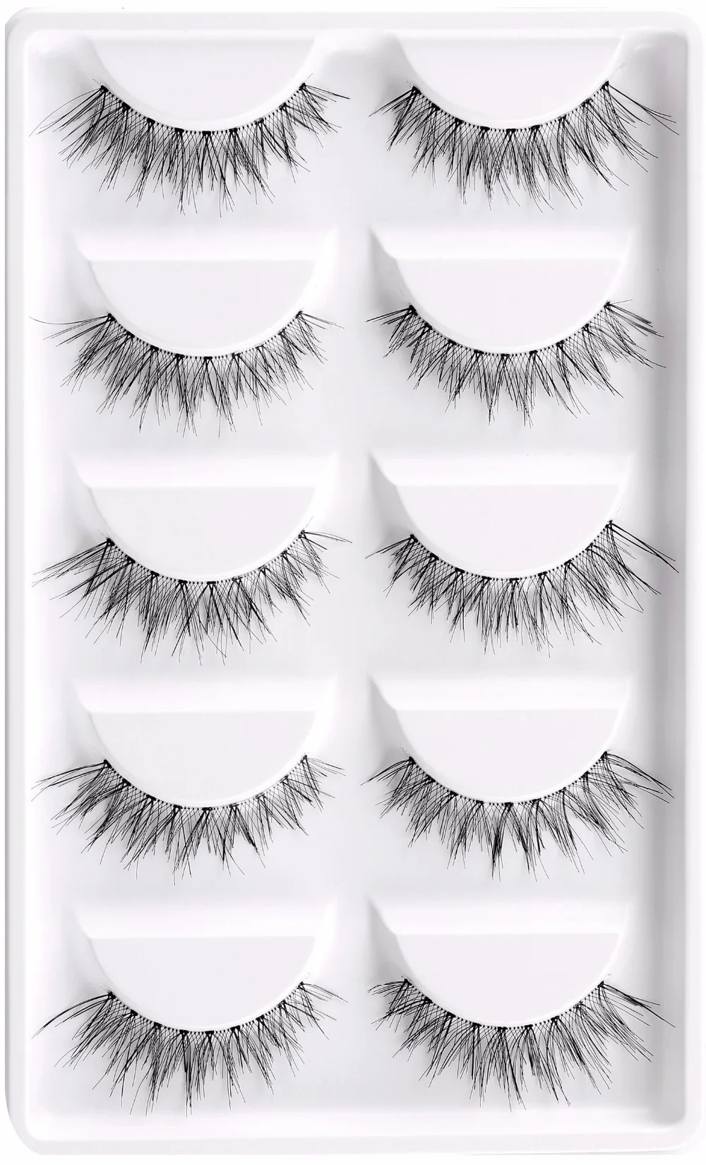 CLOTHOBEAUTY 5 пар накладных ресниц, тонкие накладные ресницы для наращивания ручной работы, натуральные мягкие невидимые ресницы, длинный толстый многоразовый макияж