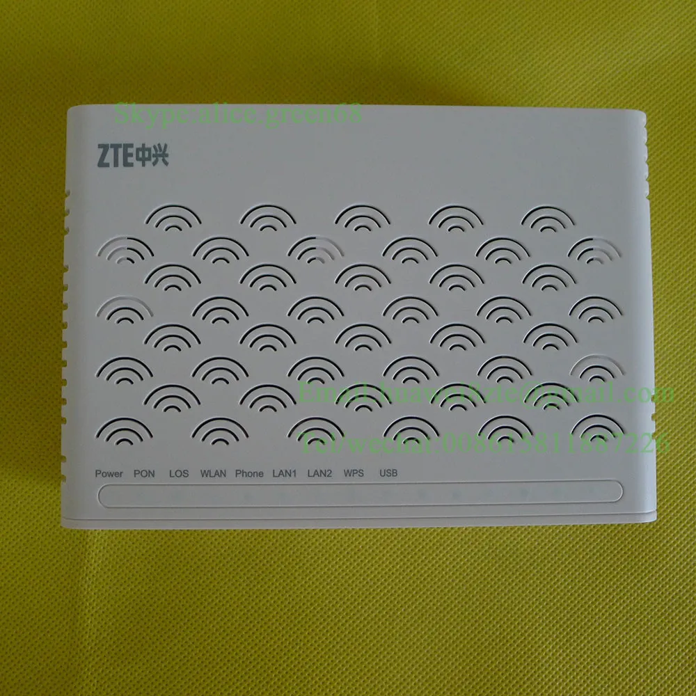 ZTE GPON ОНУ zxhn F612W с 2 портами Ethernet + 1 Голосовой порт WiFi маршрутизатор sip или H.248
