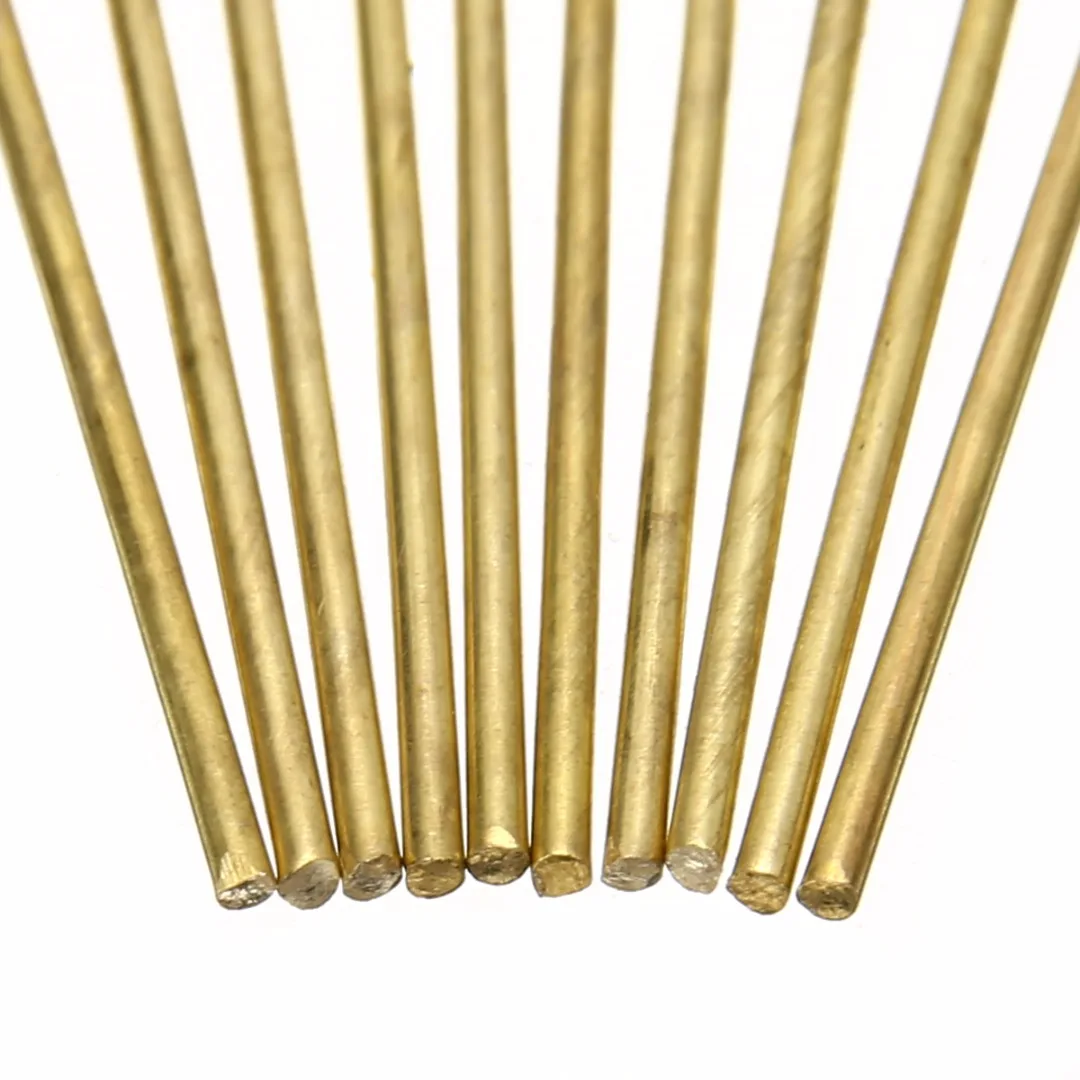 

10pcs/Set Brass HS221 Welding Rods Gold Wires Sticks Durable Weld Rod Repair Accessories for Brazing Soldering 1.6*250mm