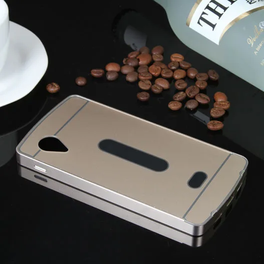 Двойной гибридный металлический алюминиевый бампер + задняя крышка Nexus 5 чехлы