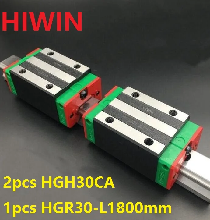 1 шт. 100% оригинальная линейная направляющая Hiwin HGR30 L 1800 мм + 2 HGH30CA линейный узкий