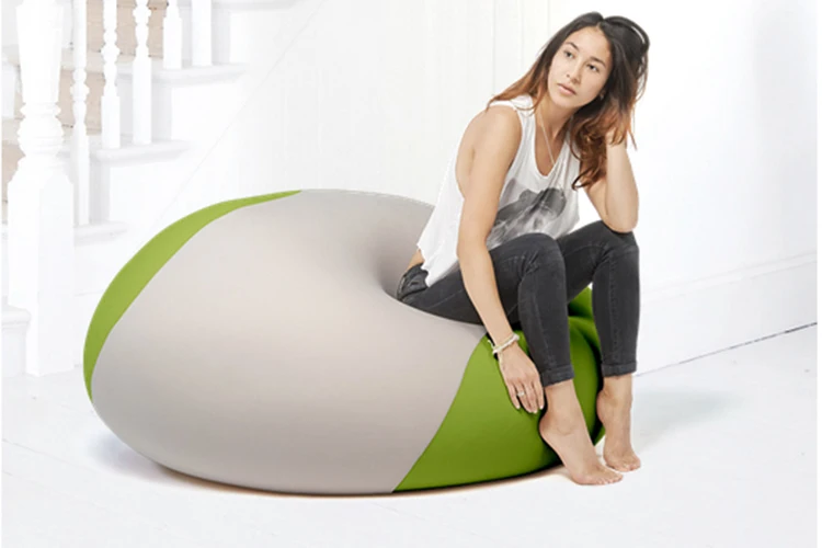 Levmoon зерен риса погремушка диван кресло для взрослых сиденье Zac Bean Bag кровать покрытия без заполнения Крытый Beanbags