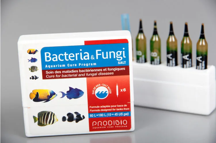 Prodibio Bacteria&ampFungi drugs medicine marine water aquarium fish bacterial blindfolded sick treatment BIO made in France | Дом и сад