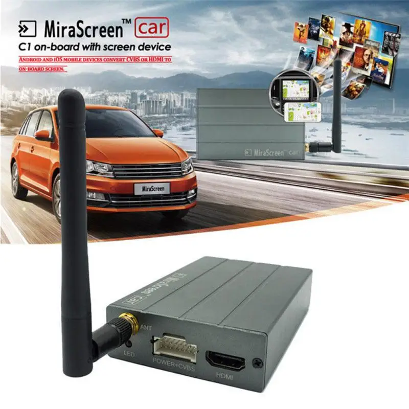 Профессиональный зеркальный адаптер для автомобильного Wi Fi дисплея MiraScreen DLNA Airplay
