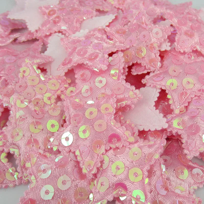 Аппликация с пятиконечными звездами и блестками 100 шт. аксессуары для одежды