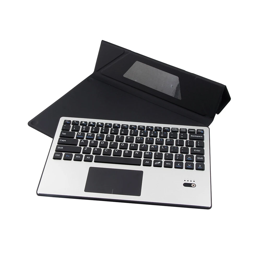 Deepfox Складная Bluetooth клавиатура с перезаряжаемой подставкой функциональная для 10 1