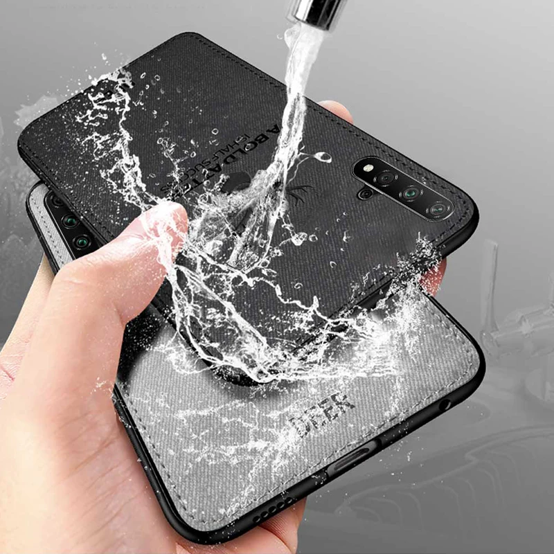 Keajor чехол для телефона для huawei honor 20 pro Чехол классическая ткань бампер мягкая силиконовая рамка задняя крышка для huawei honor 20 20pro