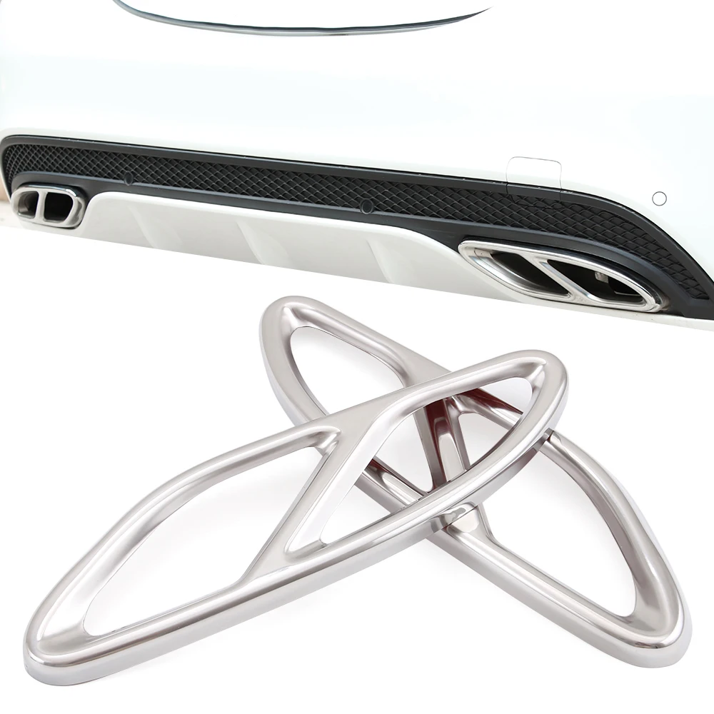 Автомобильный Стайлинг автомобильные выходы отделка хвостовой рамы выхлопной