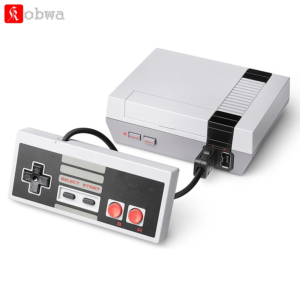 KOBWA 620 Ретро Классическая игровая консоль с двумя геймпадами Мини ТВ семейный