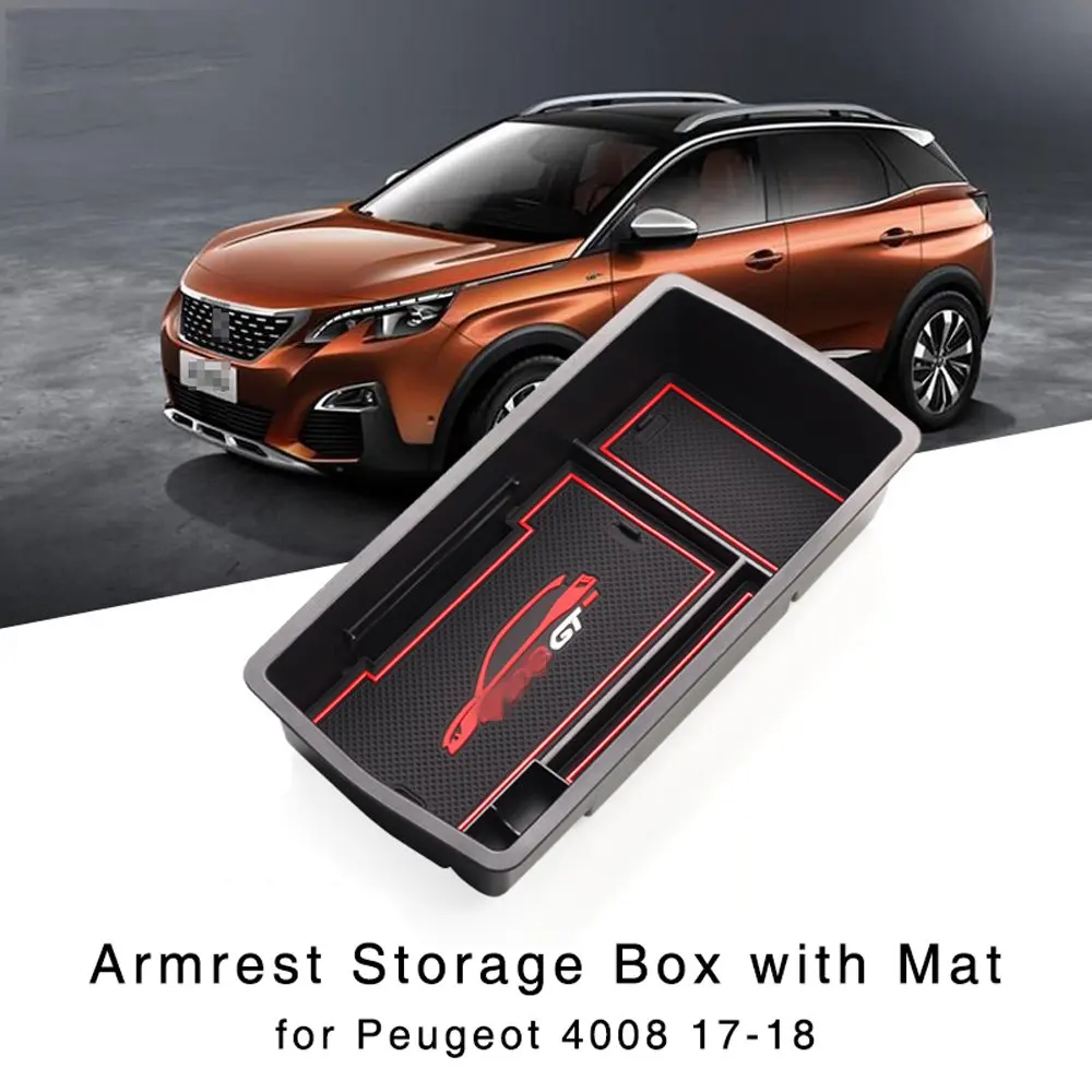 Подлокотник коробка для хранения 2017 2018 Peugeot 4008 центральная консоль перчаточный