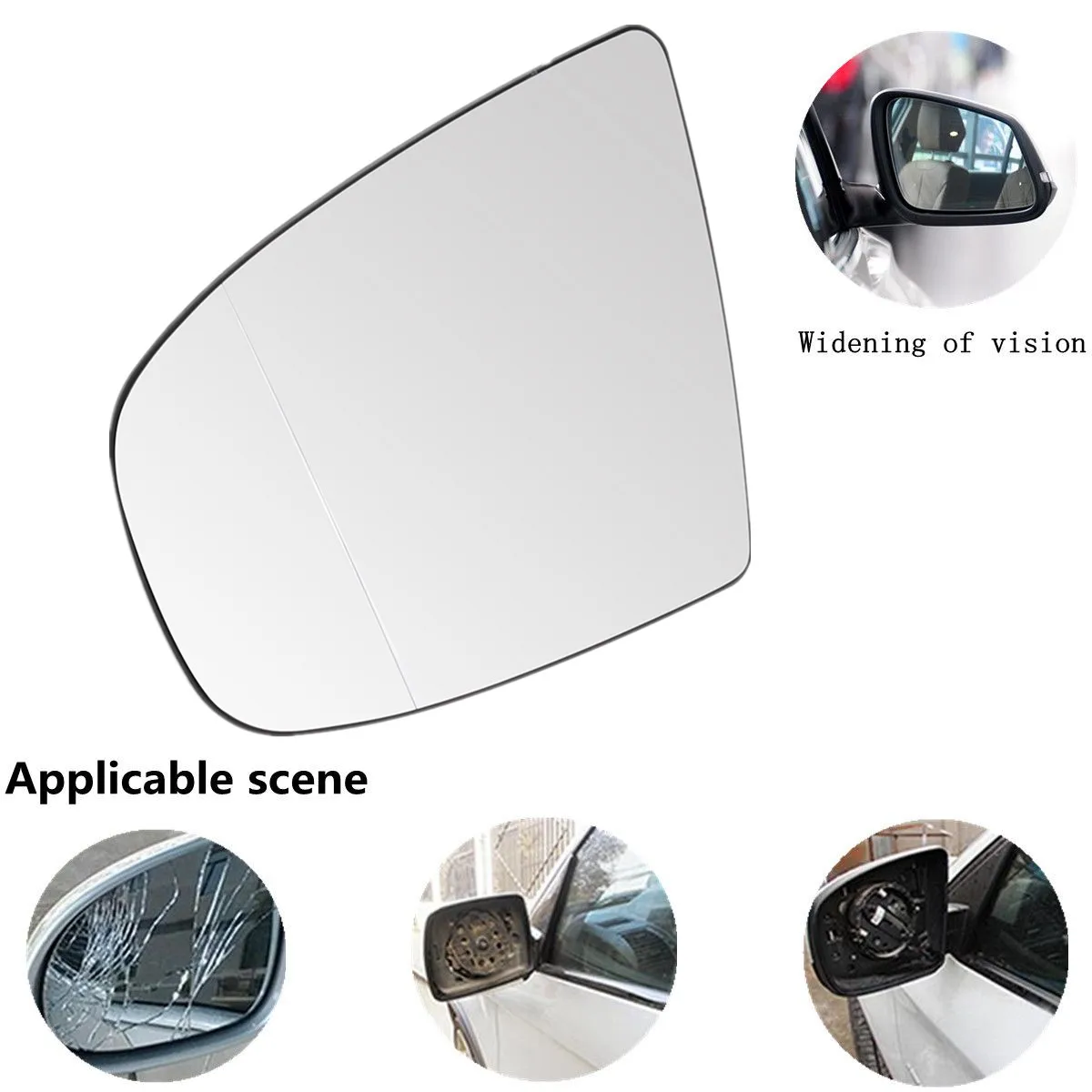 Боковое зеркало с электрическим подогревом для BMW X5 X6 E70 E71 07 16|wing mirror glass|heated wing