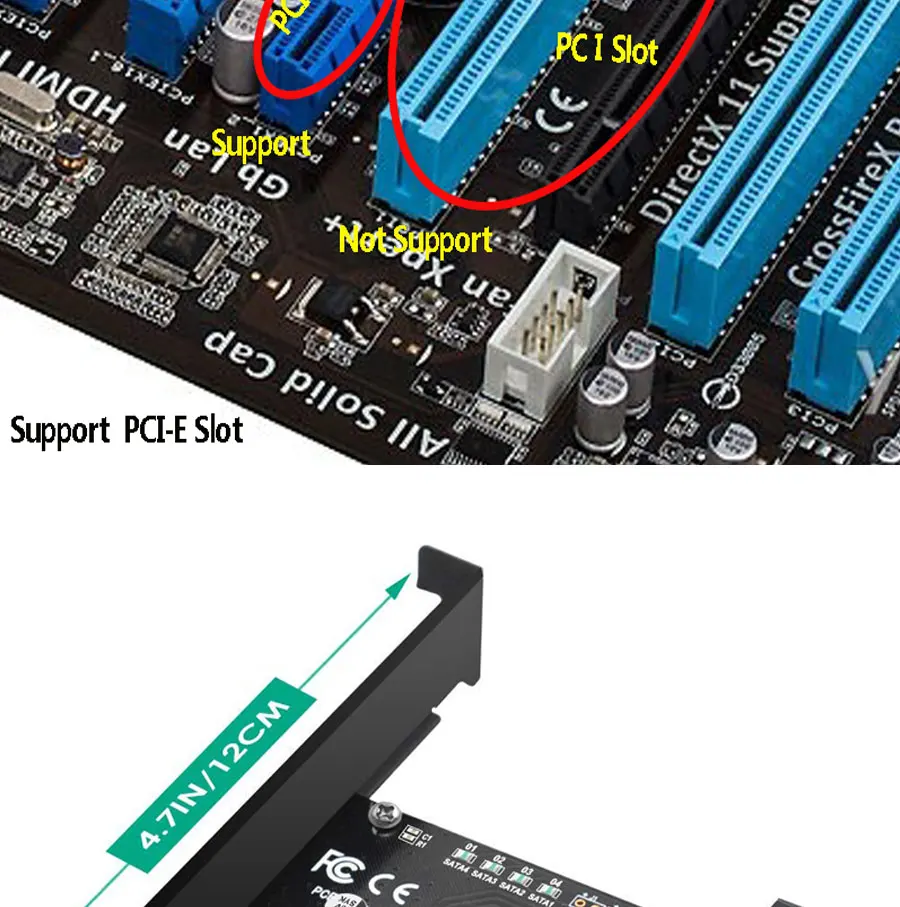 4 порта SATA III 6 Гбит/с PCI Express raid контроллер карты PCI-e для SATA адаптер/конвертер с теплоотвод плата адаптера расширения