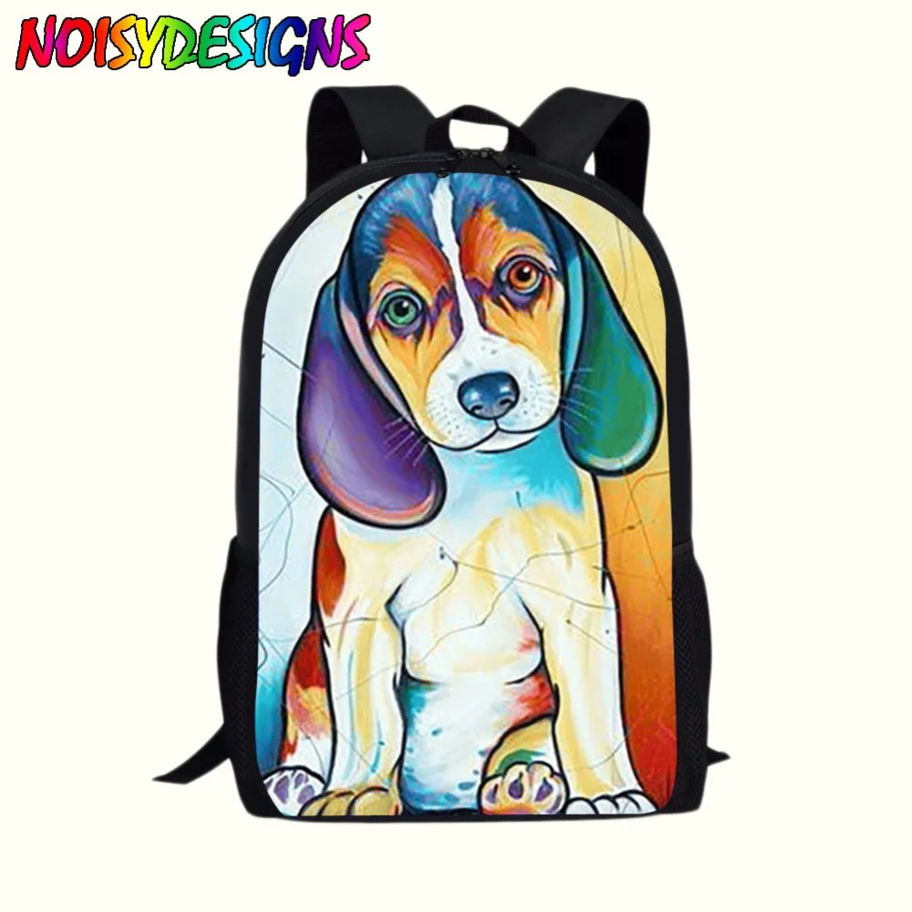 Рюкзак для мальчиков и девочек с рисунком собаки из мультфильма Beagle Большой