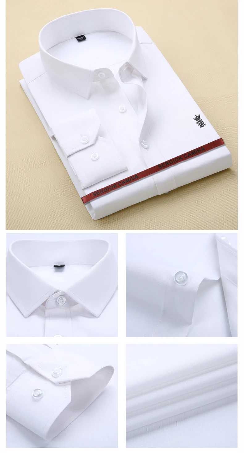 Sergio K Camisa, рубашка без карманов, мужская, basical, одноцветная, Мужская одежда, рубашки, качественная, приталенная, с длинным рукавом, без рубашки для мужчин, Dudalina