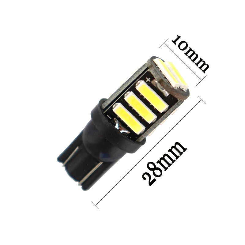 10 шт. Сверхъяркие автомобильные лампы W5W T10 11 SMD 7020 80 мА 194 168 12 В|Сигнальная лампа| |