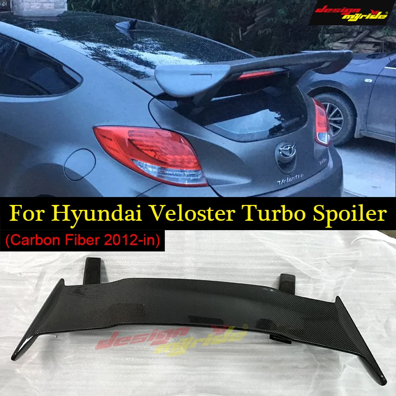 Designmyride пригодный для HyundaI Veloster Turbo спойлер Ver2 Gt Wing стильный задний из углеродного