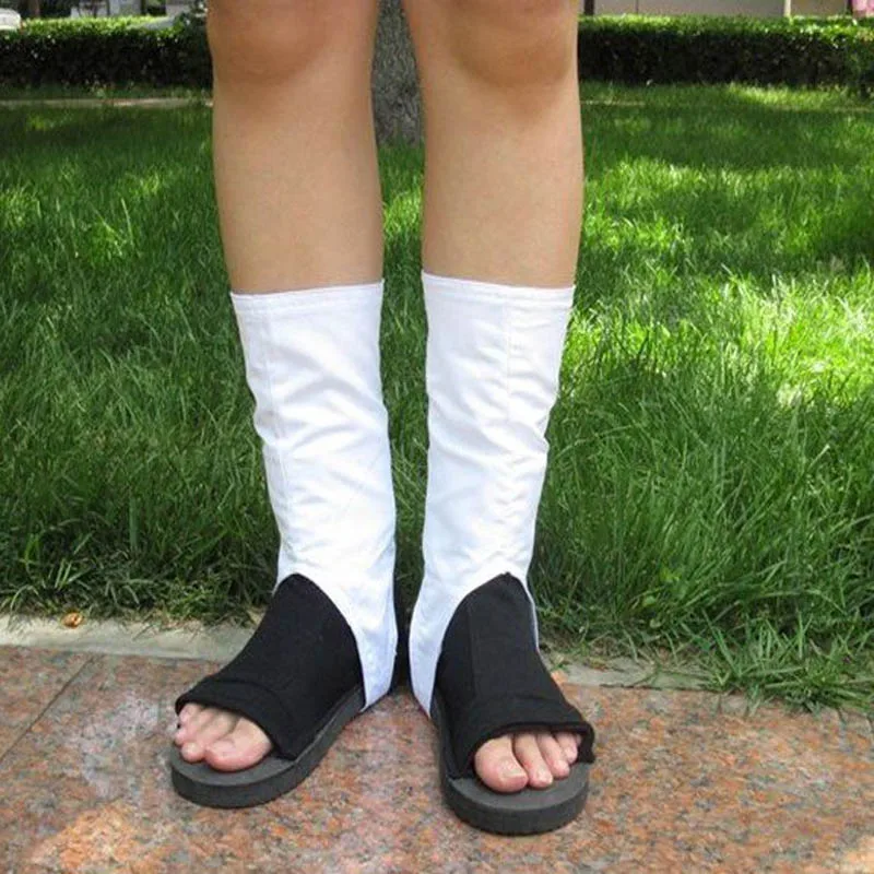 Туфли для косплея Наруто ботинки Akatsuki Nanja Cos (белые можно оставить) костюм на