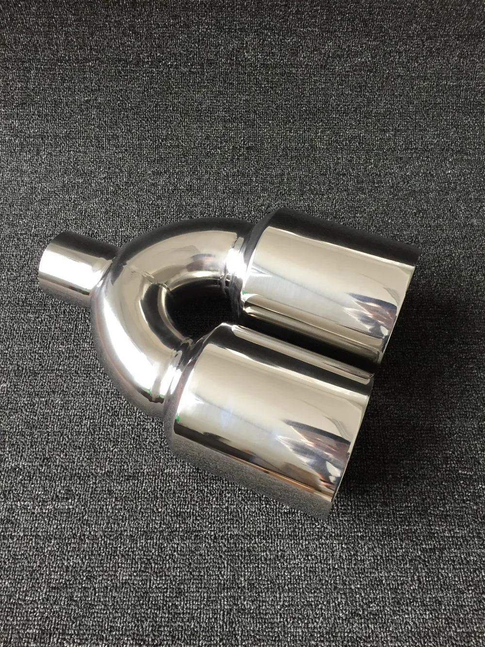 Универсальный Y-образный глушитель выхлопной трубы 4 дюйма из нержавеющей стали