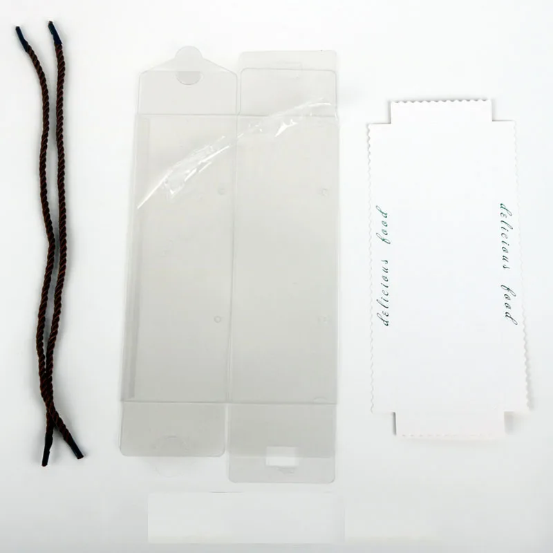 Прозрачный пластиковый хлебное печенье 20 шт. держатель для карточек коробки