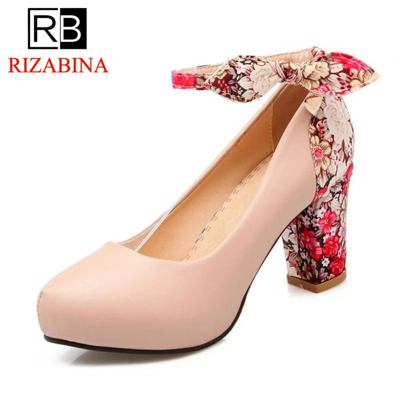 RIZABINA/5 цветов размеры 34 43 пикантные женские туфли на высоком каблуке с бантом