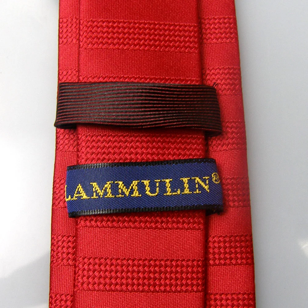 Мужские галстуки для костюма LAMMULIN новый дизайн темно красный галстук