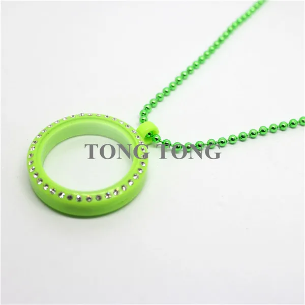 Акриловые плавающие медальон из чешских кристаллов с магнитным замком 30 мм живое