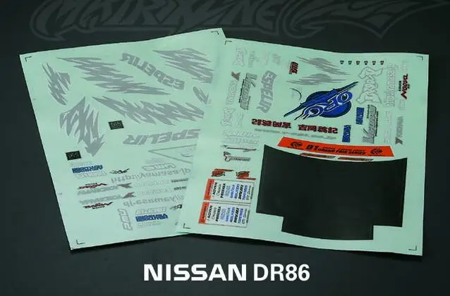 Масштаб 1/10 гоночный автомобиль на радиоуправлении Дрифтерный Nissan DR86 PC201202B 1 серпы