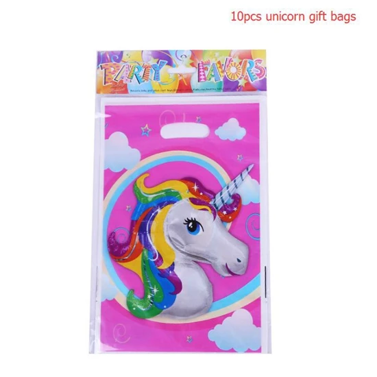 unicorn gift bag Баннер единорог с днем рождения баннер для вечеринки в честь Дня Рождения украшения Дети Единорог украшения поставки Единорог вечерние баннер флаг - Цвет: unicorn gift bag