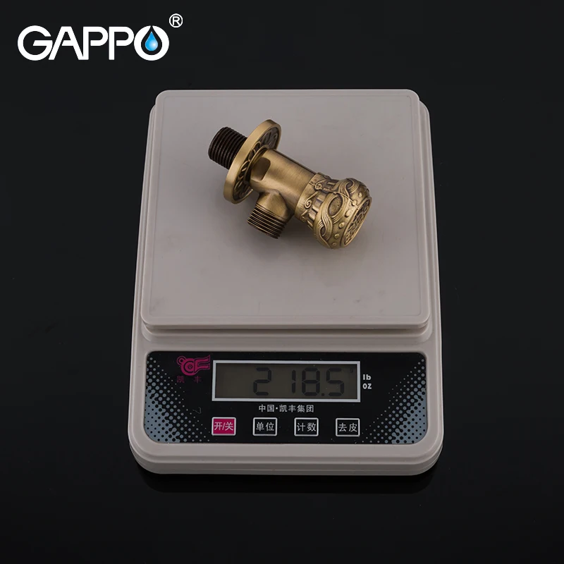 Клапан GAPPO 1/2 &quot античный латунный угловой запорный клапан для отключения воды