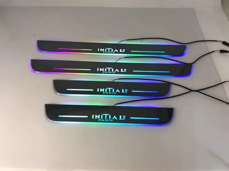 WOOBEST led подвижная дверь потертости динамический Добро пожаловать Свет порога с