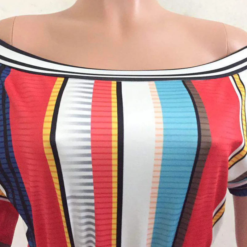 Женский комбинезон бандажный пояс галстук спереди с принтом в полоску