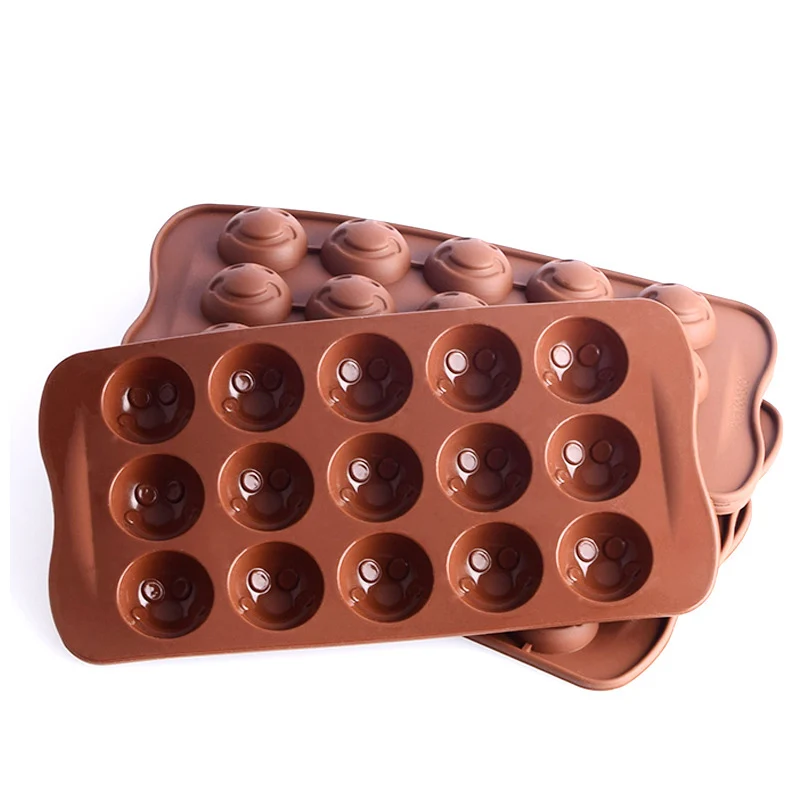 Силиконовая форма для шоколада с улыбающимся лицом высокое качество защита