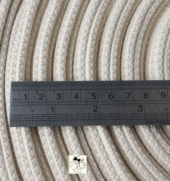 Хлопчатобумажная лента среднего и тяжелого веса 45 мм х 40 натуральный цвет