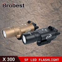 tactical weapon light sf x300 hunting flashlight airsoft pistol scout light constant momentary output picatinny rail