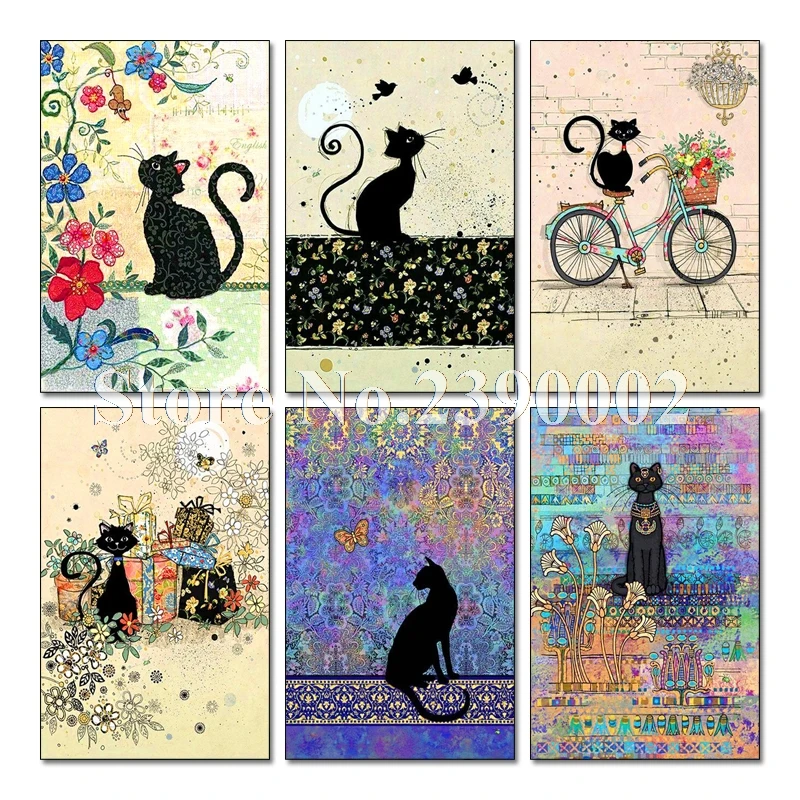 

Full Square Diamond 5D DIY Diamond Painting "Cartoon cat " 3D Embroidery Cross Stitch Mosaic Painting Home Decor Craft Art gift