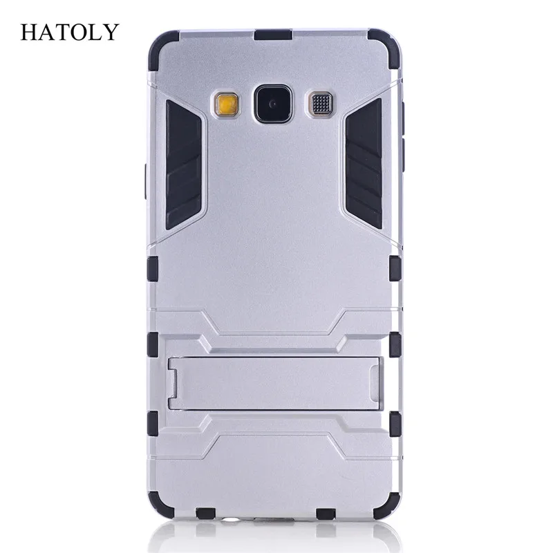 For Armor Case Samsung Galaxy A7 2015 Robot Silicone Rubber Hard Back A700 HATOLY |