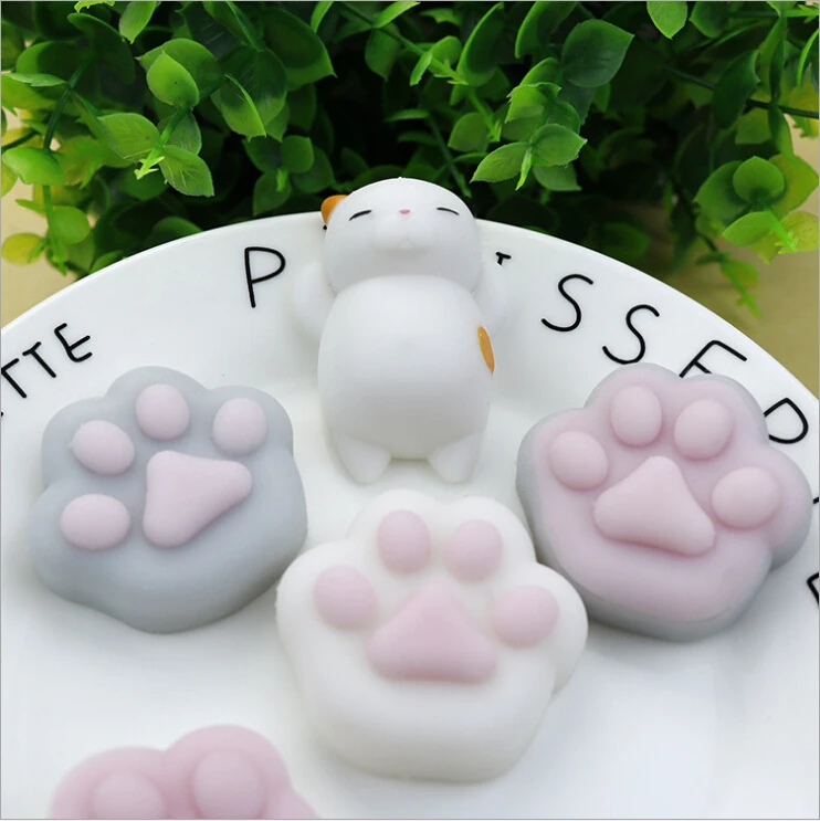 Мини Squishy игрушки милый кот массаж ног антистресс Squeeze прикол рост расслабляет