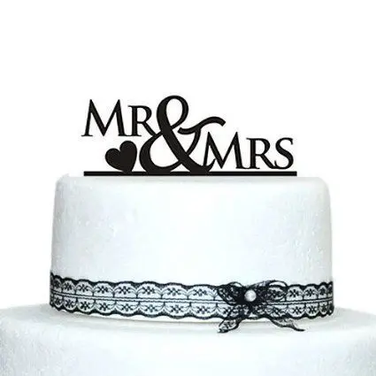 Свадебный Топпер для торта MR &amp MRS WE DO/Свадебный знак украшения тортов/украшения