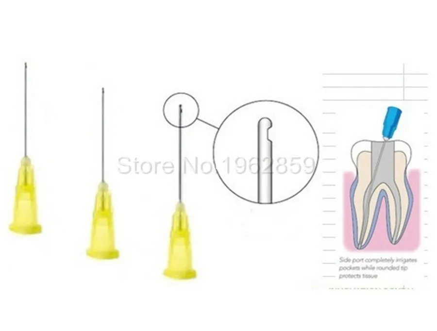 200pcs Dental Endo Irrigation Needle Tips 30GA End-Closed Side Hole Endo Syringes Dentist Products Dental Instrument Materials