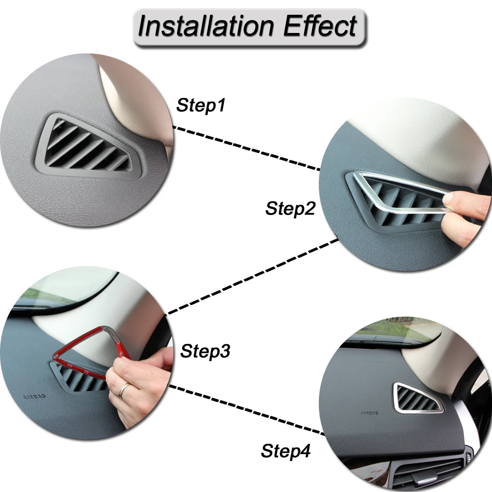 BROSHOO Car Instrument Console Air Outlet Sticker 3D Decals For Bmw X5 F15 X6 F16 2014-2017 Auto Styling Interior Accessorie | Автомобили