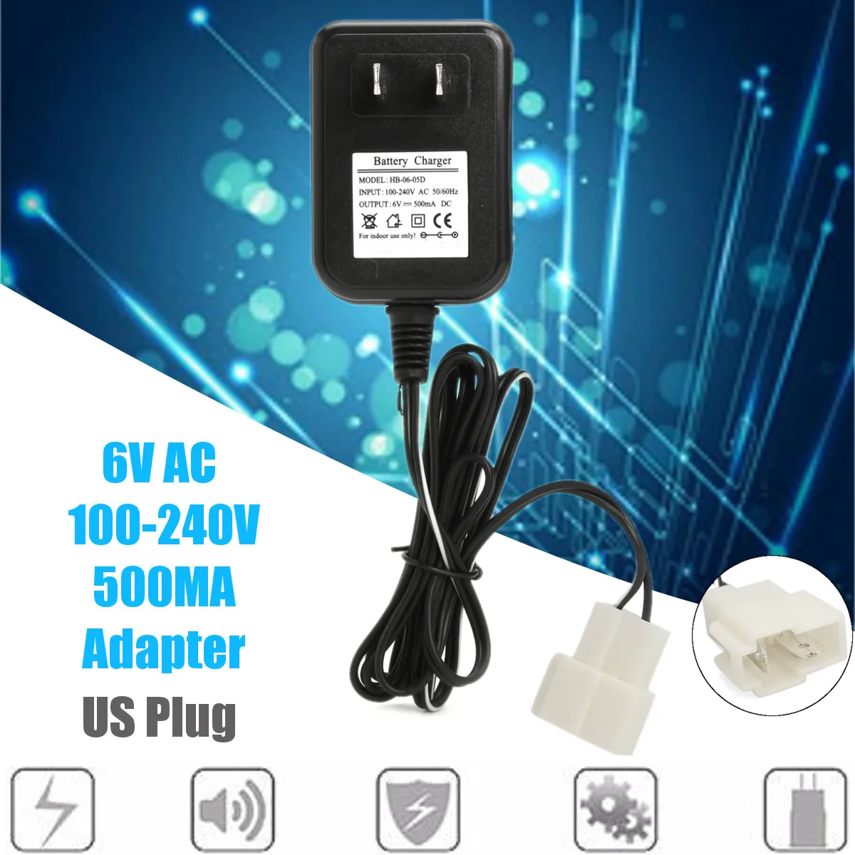 6V Wall Charger AC Adapter for Trax Avigo Moto Cars and Mini Cooper - US Plug image 6