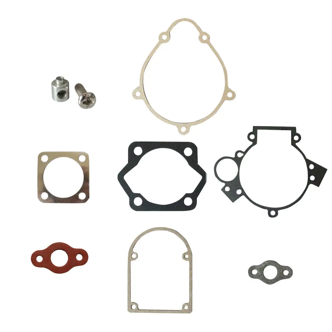 Gasket Set & Clutch Kabel Lock Fit 80cc Bermotor Sepeda Sepeda Perbaikan Ganti