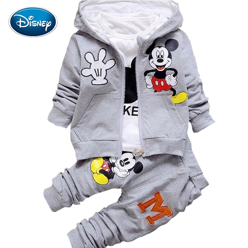 Набор Микки Disney на весну и осень детский хлопковый комплект с капюшоном рисунком