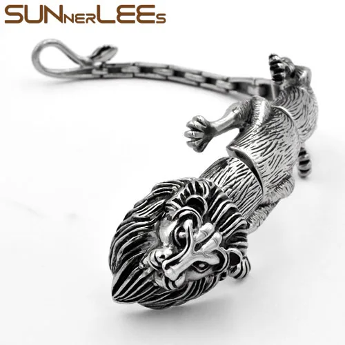 SUNNERLEES модные ювелирные изделия для мужчин и женщин панк лев звеньевая цепь
