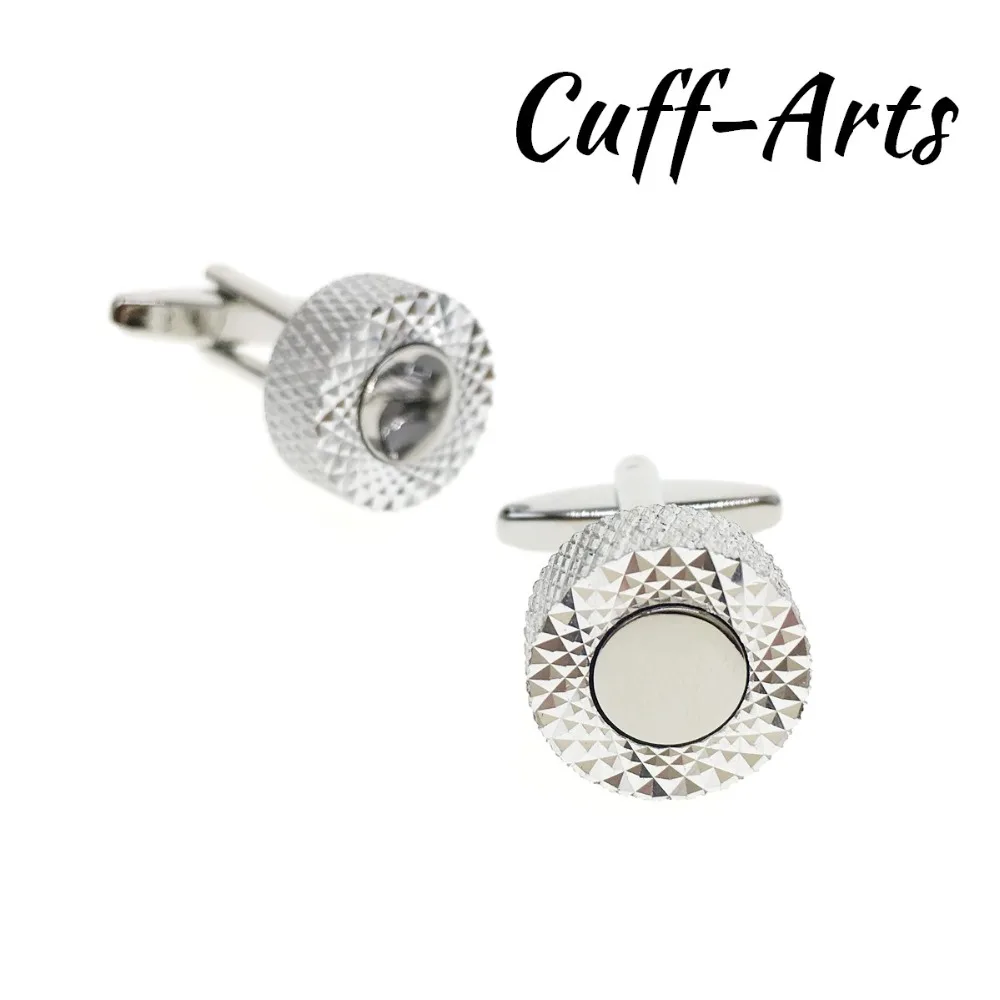 

Cufflinks for Mens Round Engraved Cufflinks Shirt Cuff links Gifts for Men Gemelos Les Boutons De Manchette by Cuffarts C20169