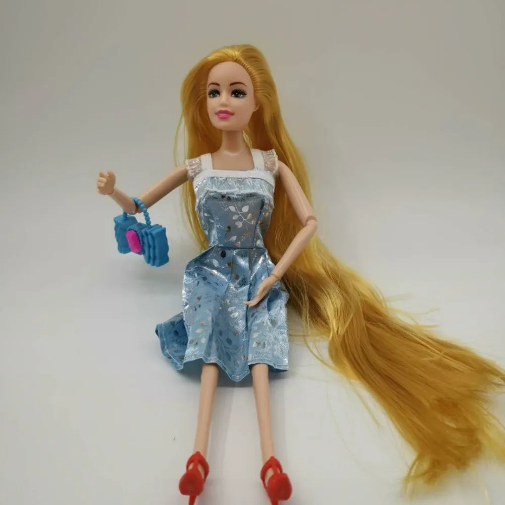 11.5 Inch 9 Movable Joints Long Hair With Many Accessories Charm Fashion Dressed Up Doll Toys Birthday Gift For Girls | Игрушки и хобби