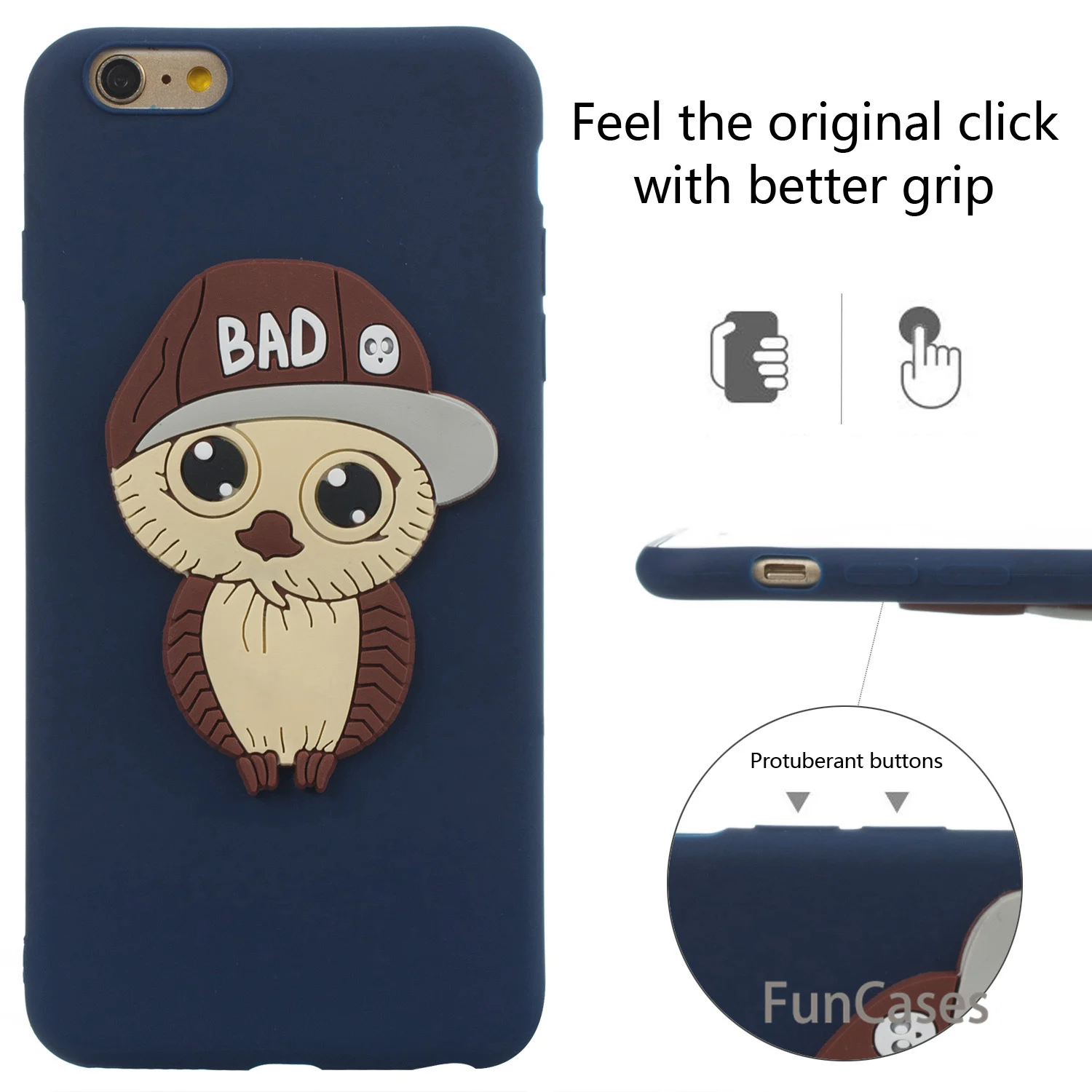Классный чехол Сова СПС Funda iPhone 6 Plus Мягкая силиконовая задняя крышка для телефона